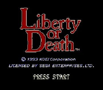 Liberty or Death (USA) screen shot title